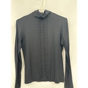 Akris Punto Long Sleeve Modal Turtleneck with fishtail front Size S/M